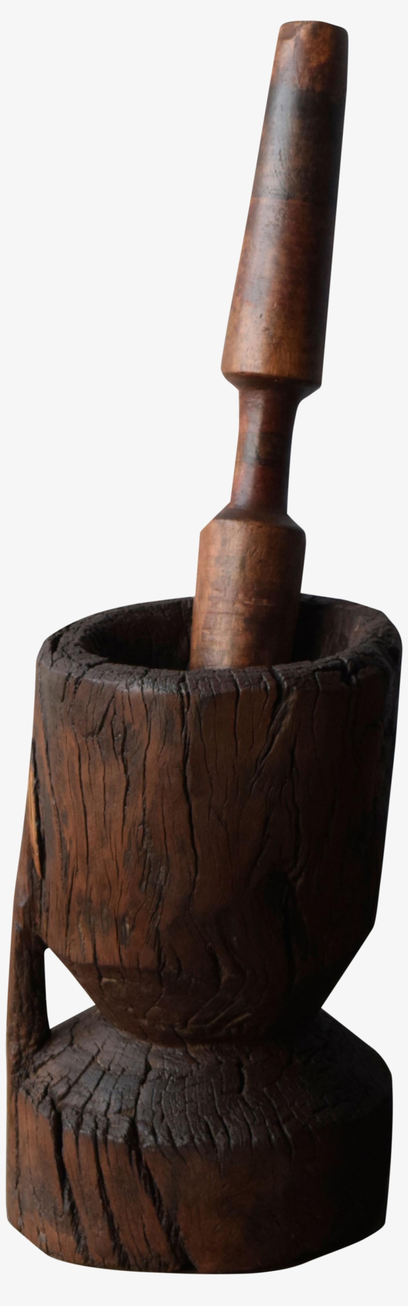 Antique Wood Small Mortar & Pestle Set On Chairish - Chair, transparent png download