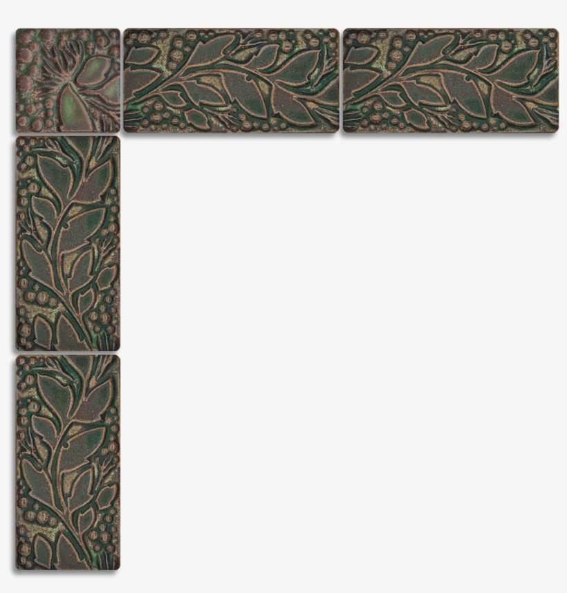 3367 Leaves & Berries Corner Block Shown With 3607 - Mirror, transparent png download