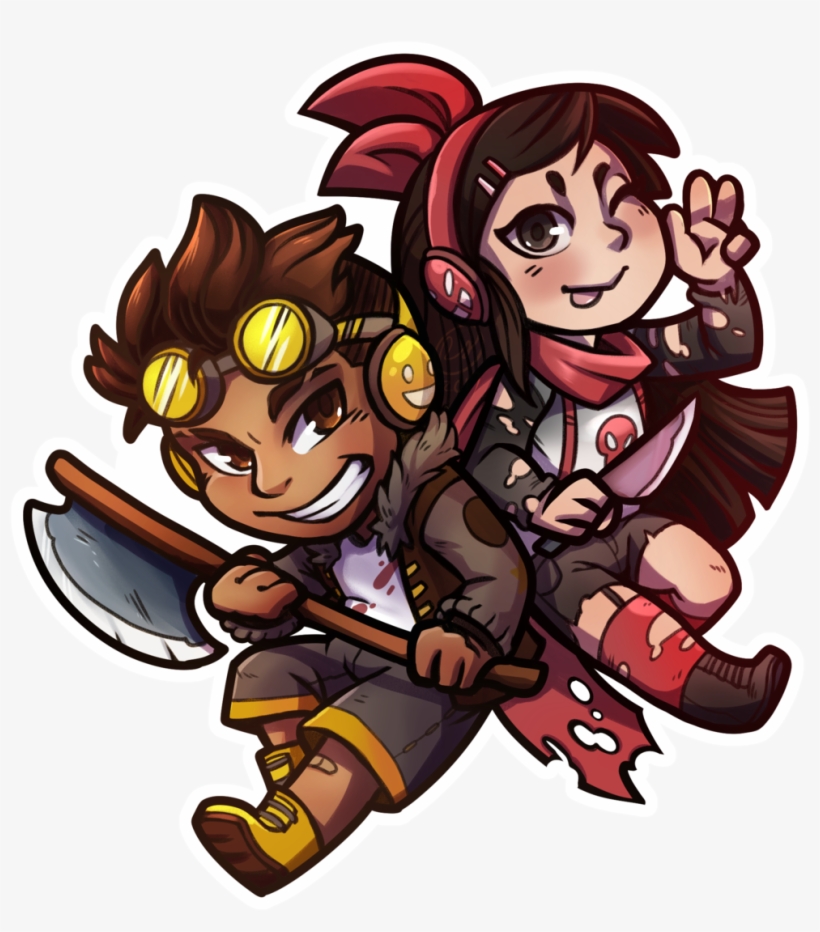 Chibi Couple Emile Ace - Cartoon, transparent png download