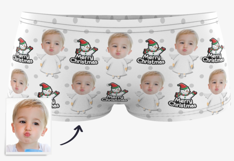 Christmas Angel Kids Custom Face Boxer Briefs - Toddler, transparent png download