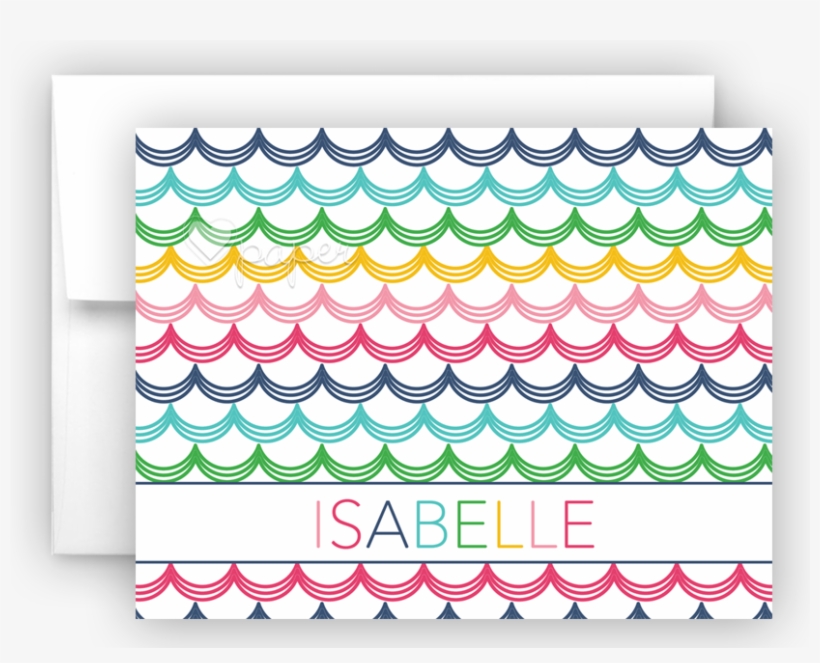 Rainbow Mermaid Scales B Thank You Cards Note Card, transparent png download