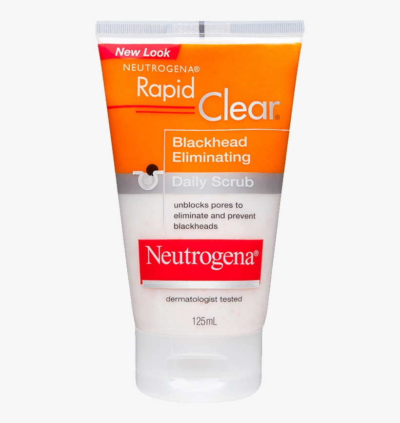 Neutrogena Rapid Clear Blackhead Scrub 125ml - Neutrogena Blackhead Face Wash, transparent png download