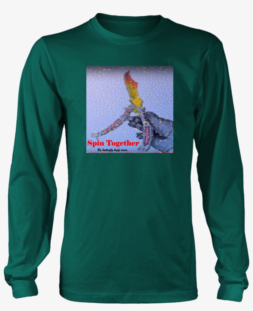 Butterfly Knife Team Long Sleeve Shirt - Liberty Guns Beer Tits, transparent png download