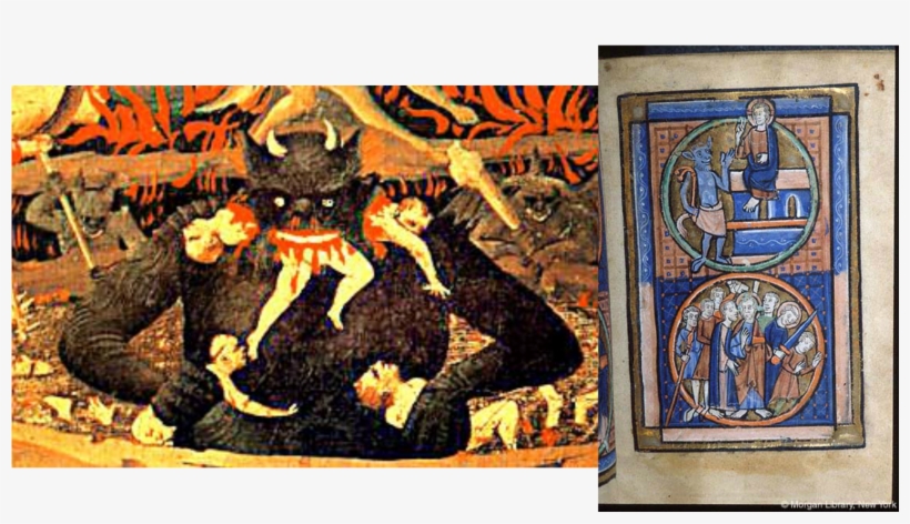 Medieval Depictions Of Lucifer - Damned Of The Last Judgement, transparent png download