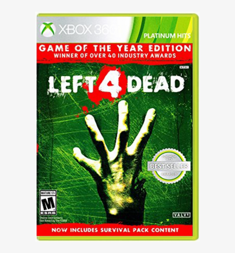 Left 4 Dead - Left 4 Dead Xbox 360, transparent png download