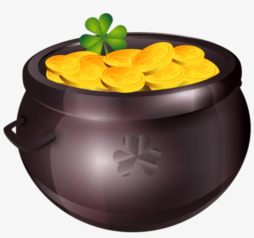 Free Png Pot Of Gold Png Images Transparent - Pot Of Gold Clipart Transparent, transparent png download