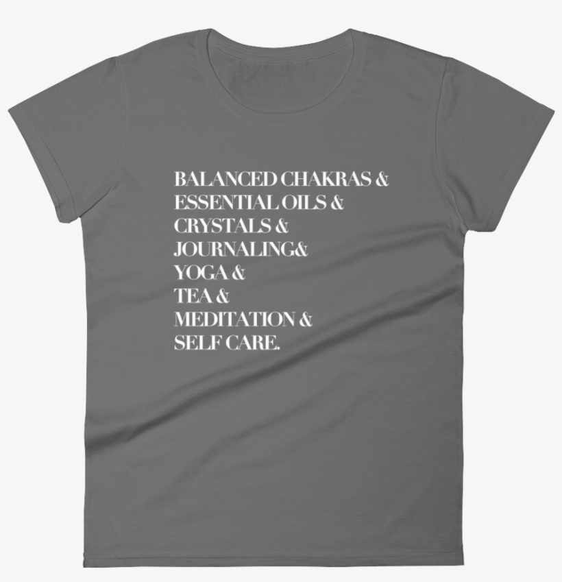 Updateselfcareteewhite Mockup Flat-front Black - Museum Of Modern Art T Shirt, transparent png download