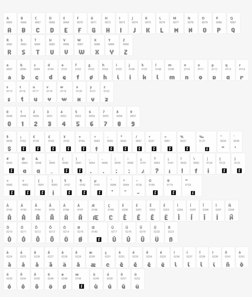 Fish Scales Character Map - Number, transparent png download
