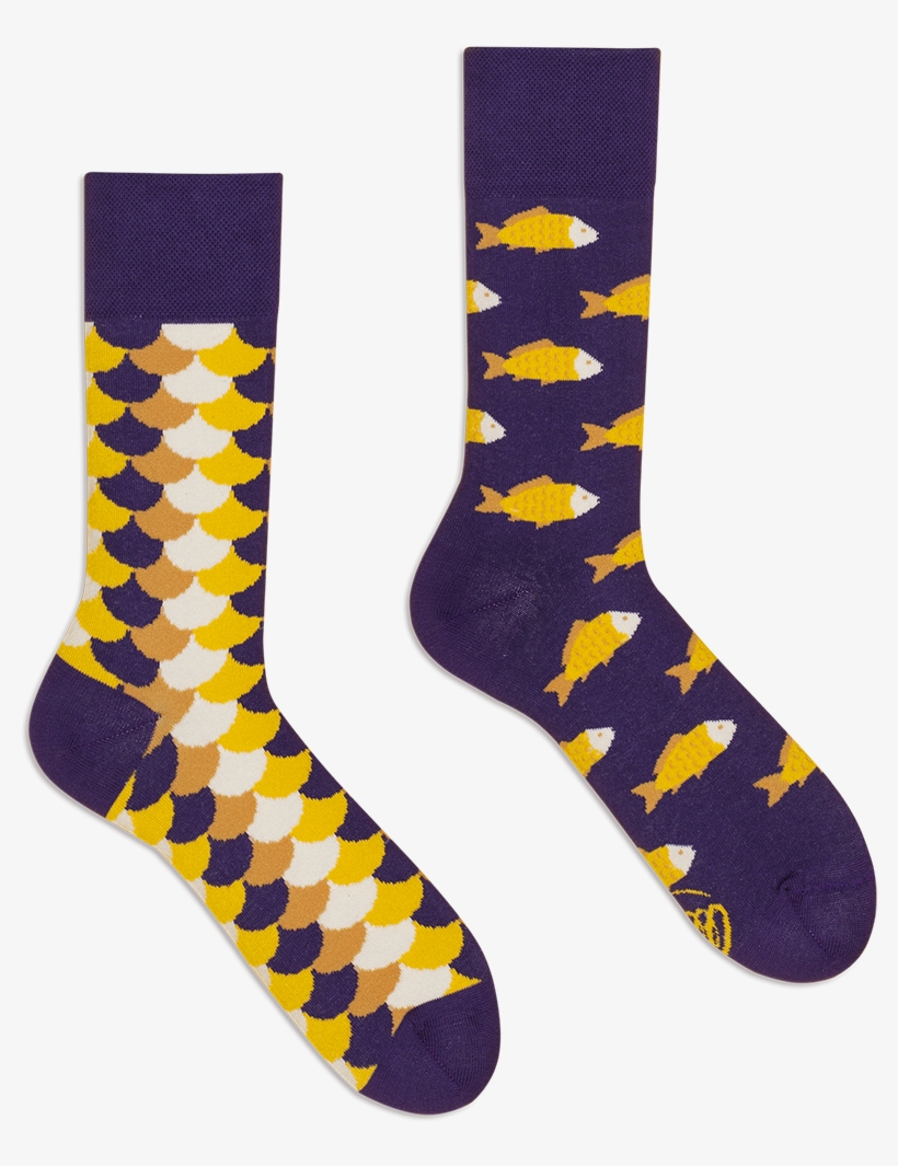 Fish And Scales - Sock, transparent png download