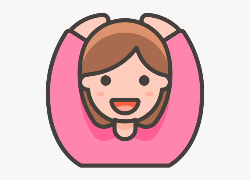 Woman Gesturing Ok Emoji - Vector Mano Mujer Png, transparent png download