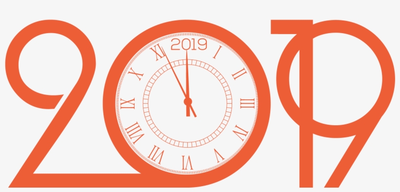 Illustration Of A Clock Inside The Year - Circle, transparent png download