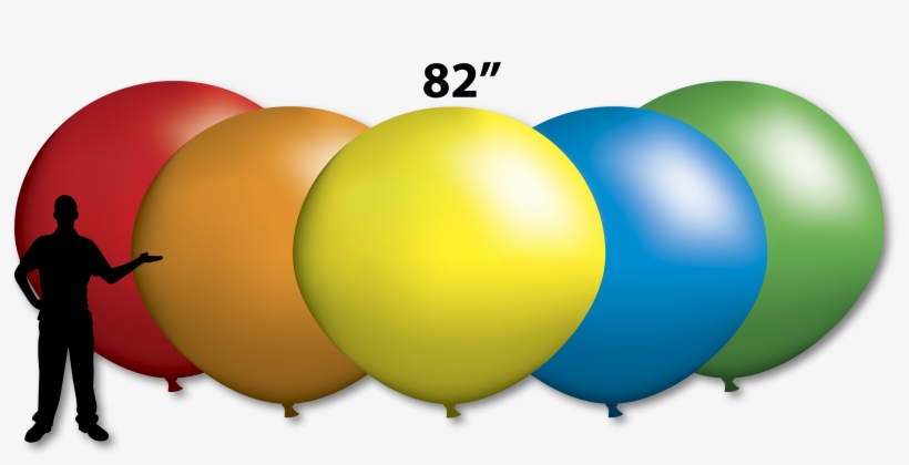 Giant 82″ Latex Balloon - Giant Latex Balloon, transparent png download
