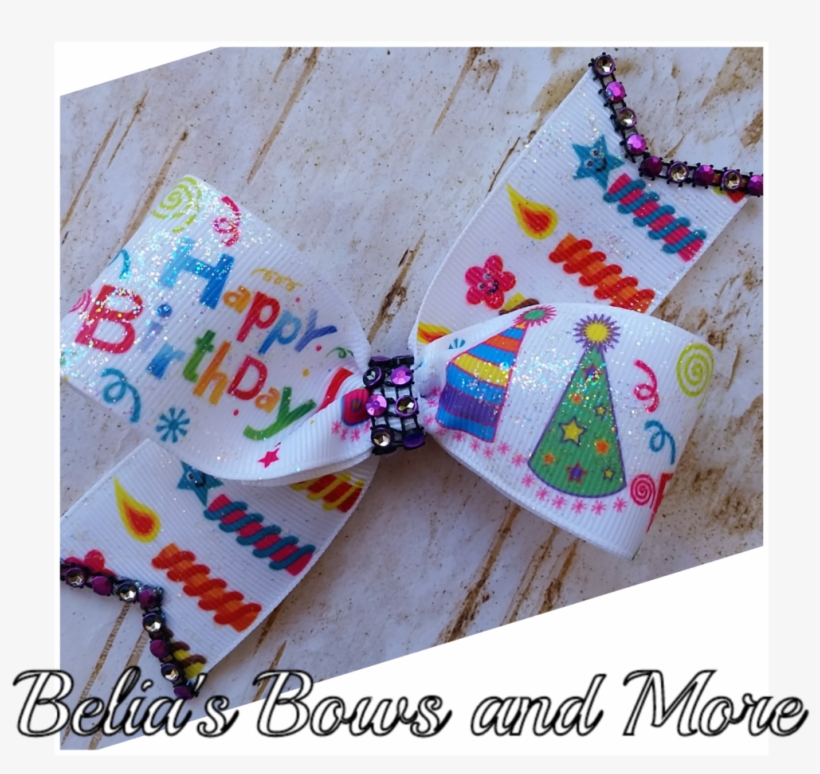 Happy Birthday Pinwheel Hair Bow - Happy Birthday Vector, transparent png download