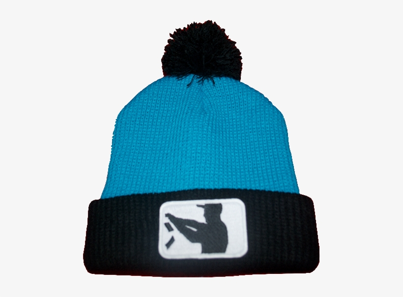 Teal / Black / White “make It Rain” Beanie - Beanie, transparent png download