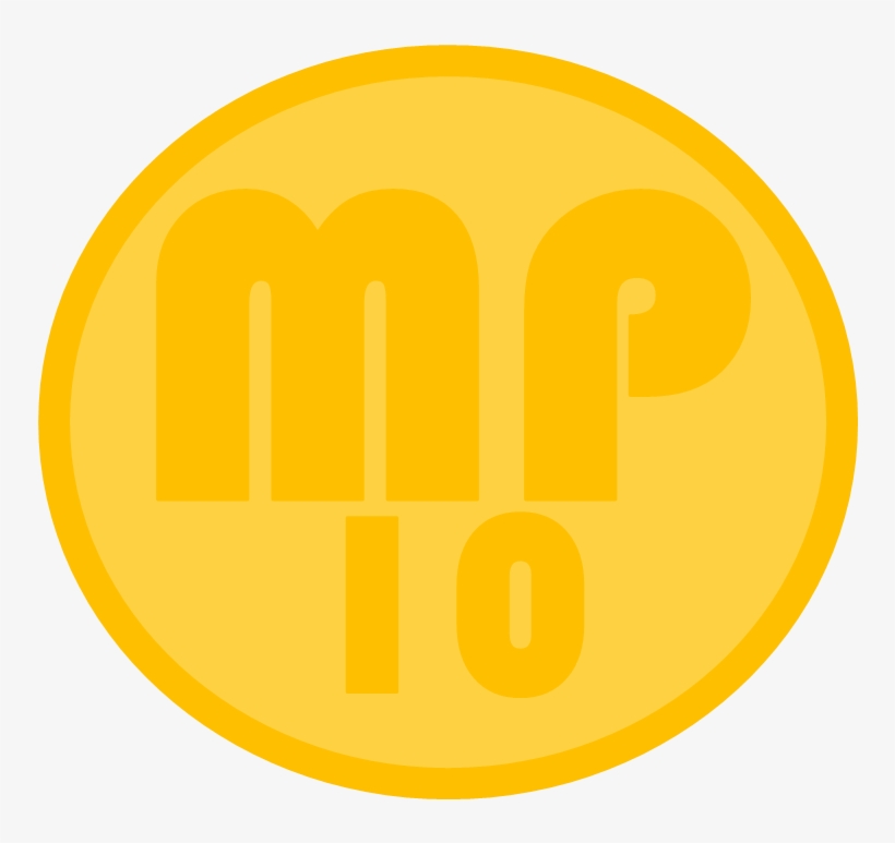 A 10-worth Coin From Mario Party - Circle, transparent png download