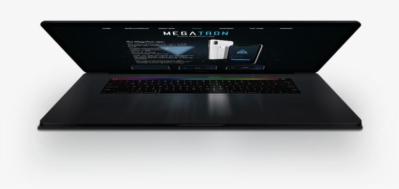 Angledmockup - Netbook, transparent png download