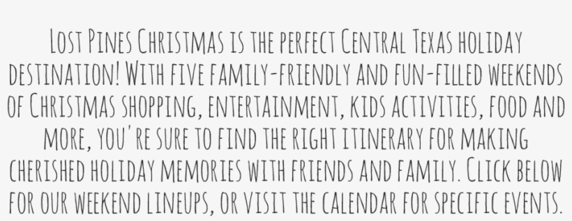 Lost Pines Christmas Is Just Around The Corner - Chalo, transparent png download