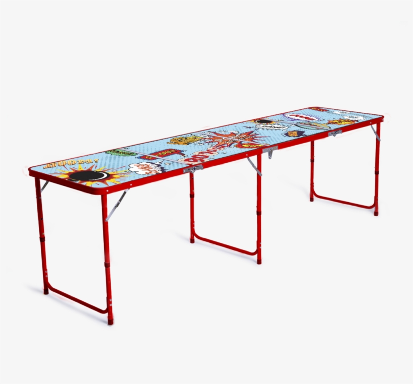 Pow Comic Table - Beer Pong, transparent png download