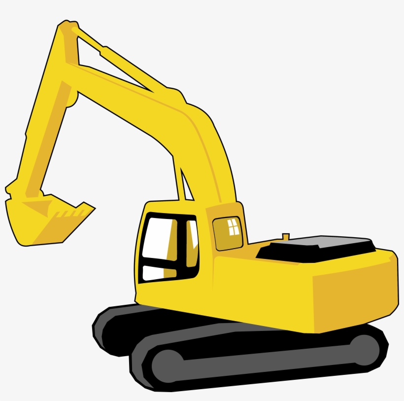 Backhoe Bulldozer - Clip Art Excavator Png Transparent PNG - 3844x3628
