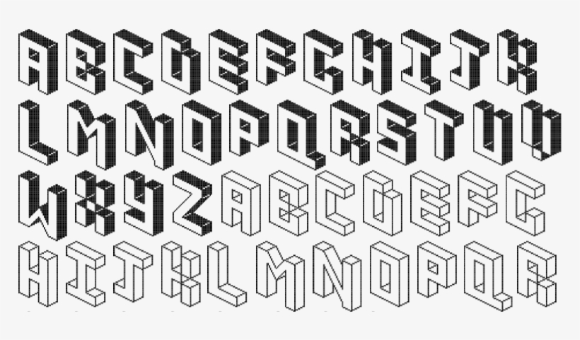 Pixel-art Struct - Pixel Art Free Font, transparent png download