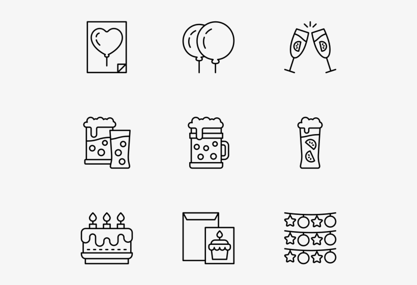Birthday Party - Recruitment Woman Line Icon, transparent png download