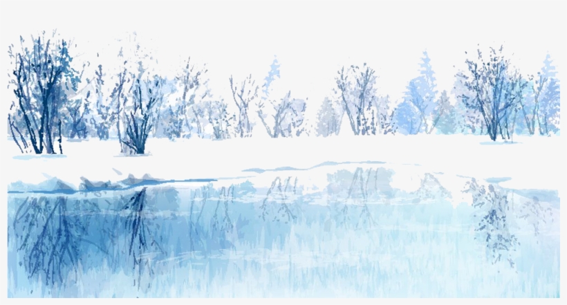 Png Library Library Collection Of Free Drawing Landscape - Snow, transparent png download