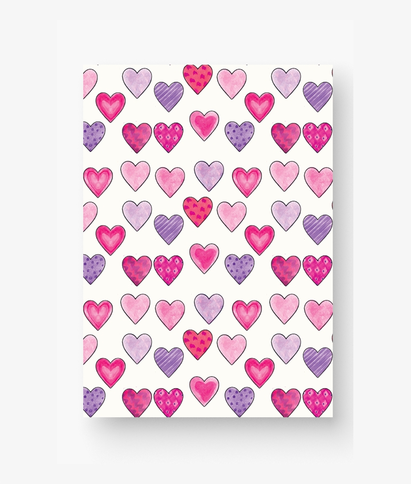 Small Hearts Watercolor Pattern, transparent png download