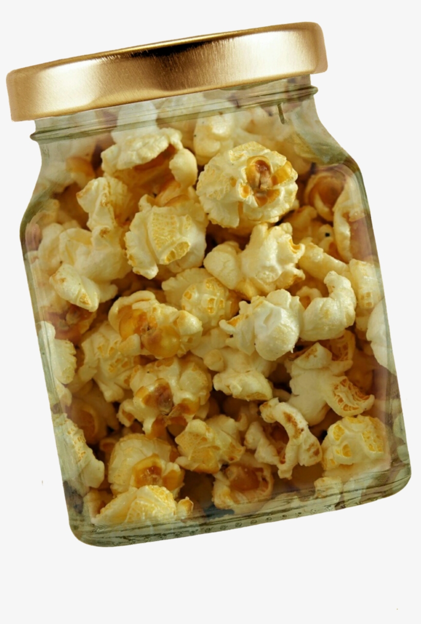 Popcorn In Jar Png Image - Popcorn, transparent png download
