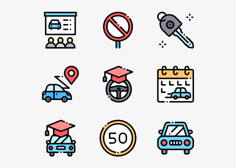 Driver School - Icons For Web Design, transparent png download