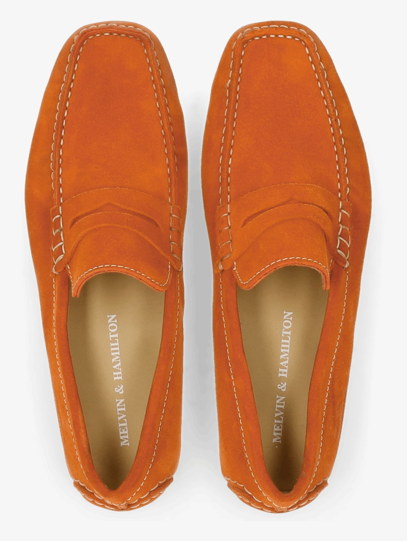 Loafers Driver 4 Suede Arancio - Slip-on Shoe, transparent png download