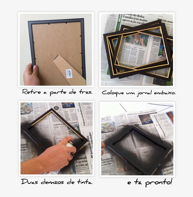 E Pro Recheio Da Moldura, Você Pode Colocar Tudo Que - Reaproveitar Moldura De Quadros, transparent png download