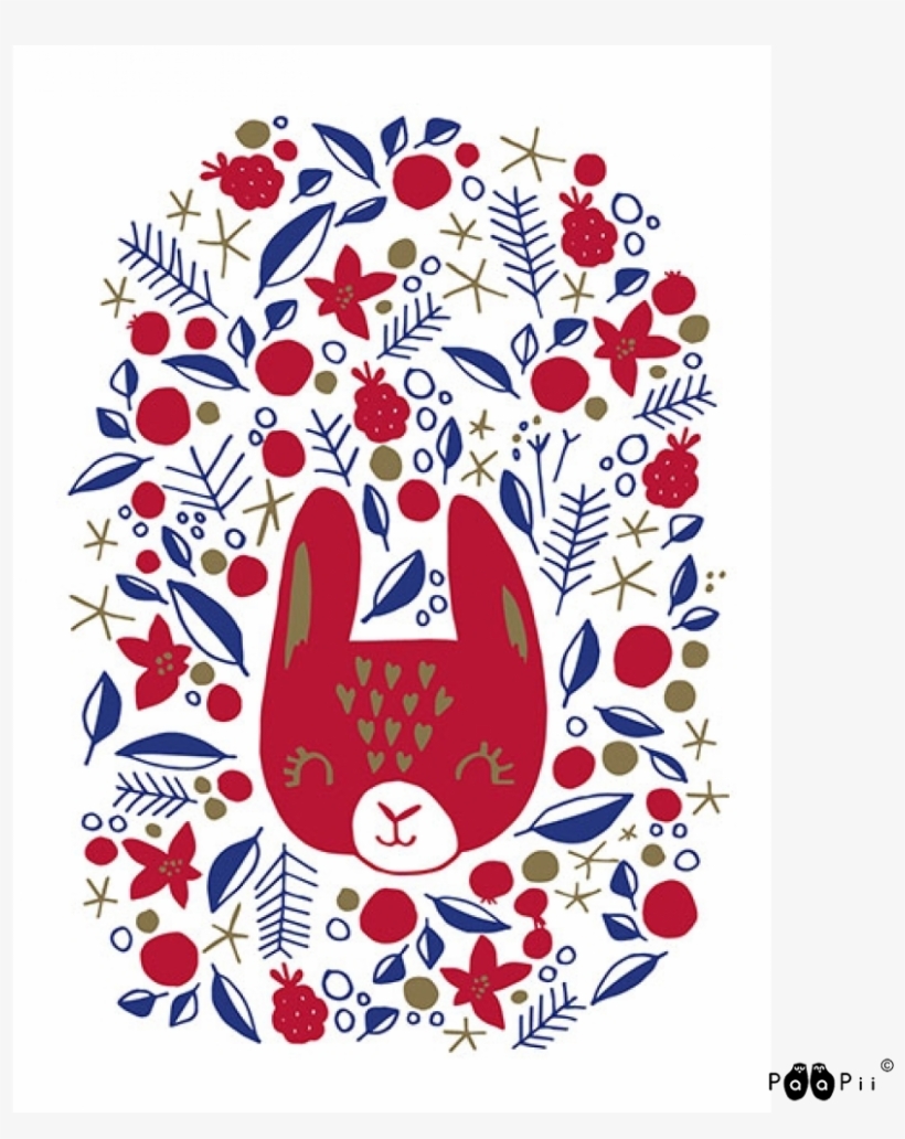Postcard, Berry Dream Bunny - Illustration, transparent png download