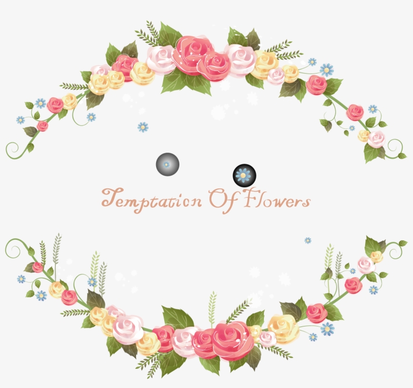 Korean Clipart Korean Border - Flores En Arco Png, transparent png download
