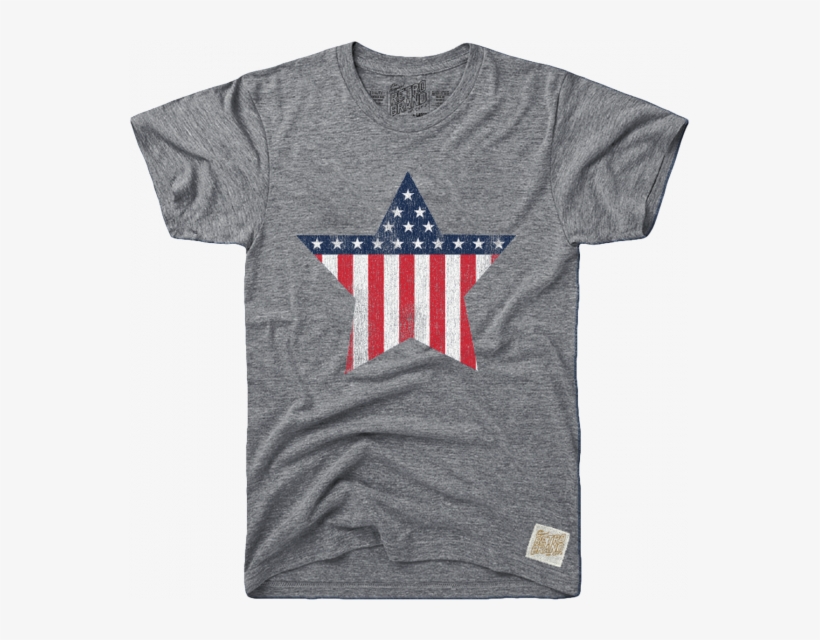 Usa Star Men's Tee - Notre Dame Tri Blend Shirt, transparent png download