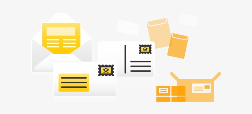 Letter Mail And Postcards - Graphic Design, transparent png download