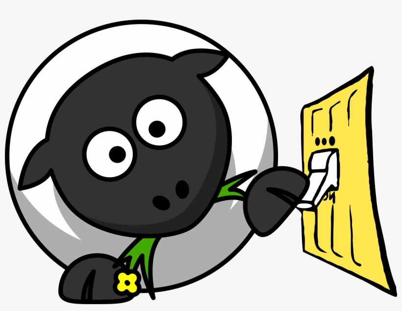 This Free Icons Png Design Of Sheep Using A Switch, transparent png download