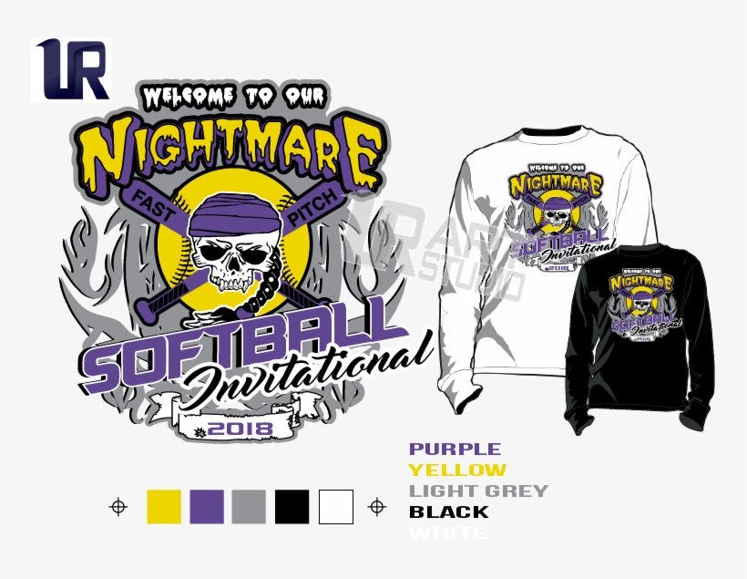 Softball Welcome To Our Nightmare Invitational Tshirt - Wrestling Design, transparent png download