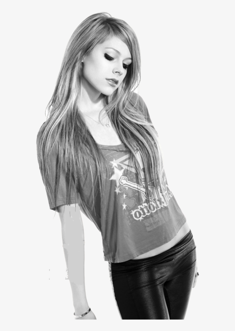 De Avril Lavigne Blanco Y Negro, transparent png download