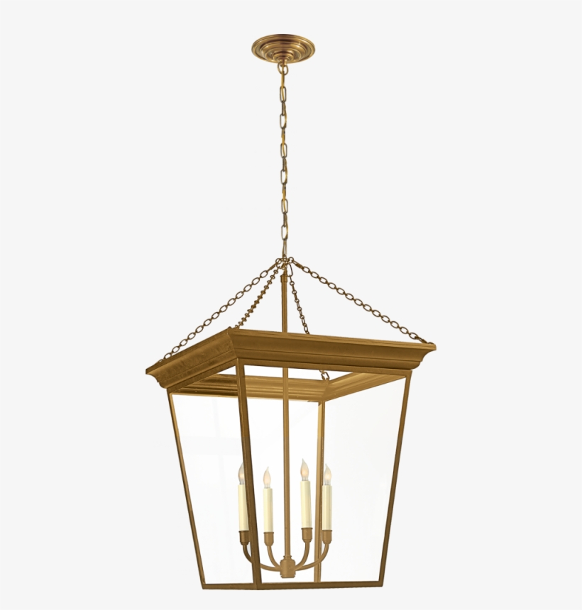 Cornice Large Lantern In Hand Rubbed Antique Bra E F Chapman