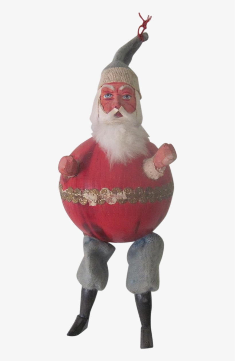 Rare Antique German Santa Claus Squeak Toy Christmas - Santa Claus, transparent png download