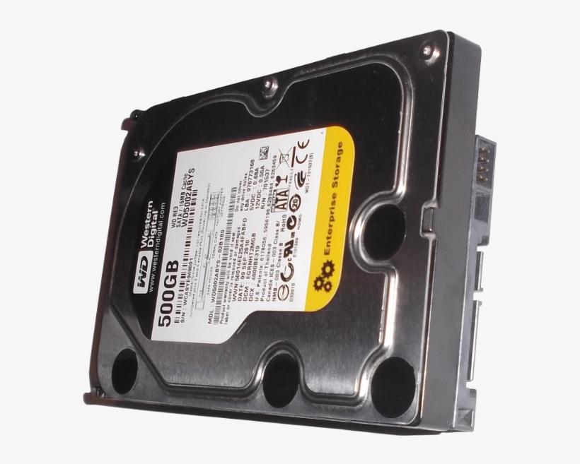 Hard Disk Drive Hdd Sata 500gb Western Digital Wd Re3 - Western Digital Re3 Wd5002abys, transparent png download