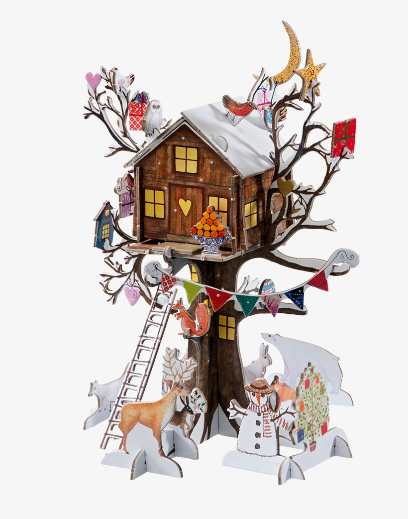 Advent Calendar "christmas Treehouse" - Cartoon, transparent png download