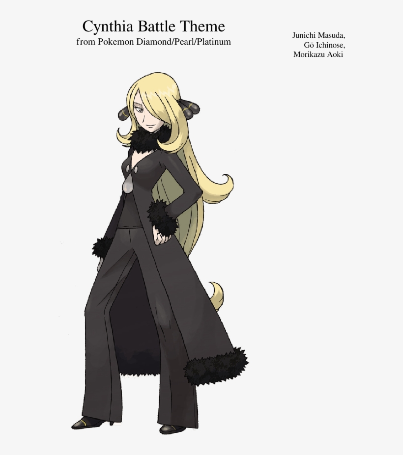 Cynthia Battle Theme - Female Pokemon Gym Leaders, transparent png download
