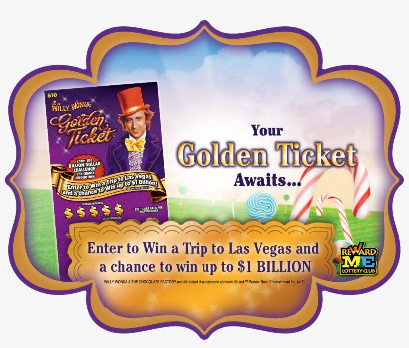 Willy Wonka Golden Ticket - つ 葉 の クローバー, transparent png download