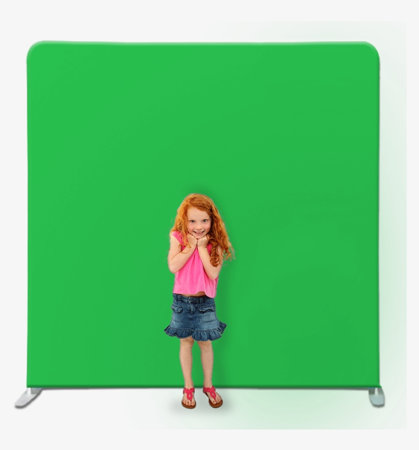 Premium Chromakey Tension Backdrop System - Girl, transparent png download