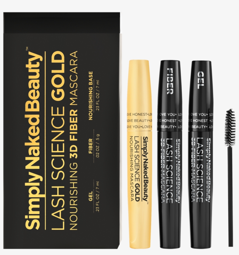 Lash Science Gold Fiber Lash Nourishing Mascara Simply - Eye Liner, transparent png download