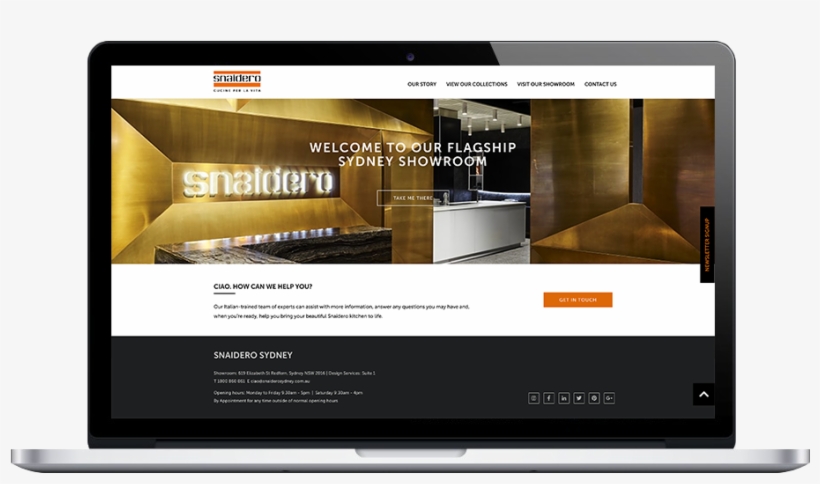Snaidero Kitchens Drupal Website - Website, transparent png download