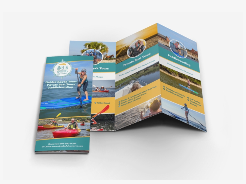 How The Brochure Looks Once Printed And Folded - Brochure, transparent png download