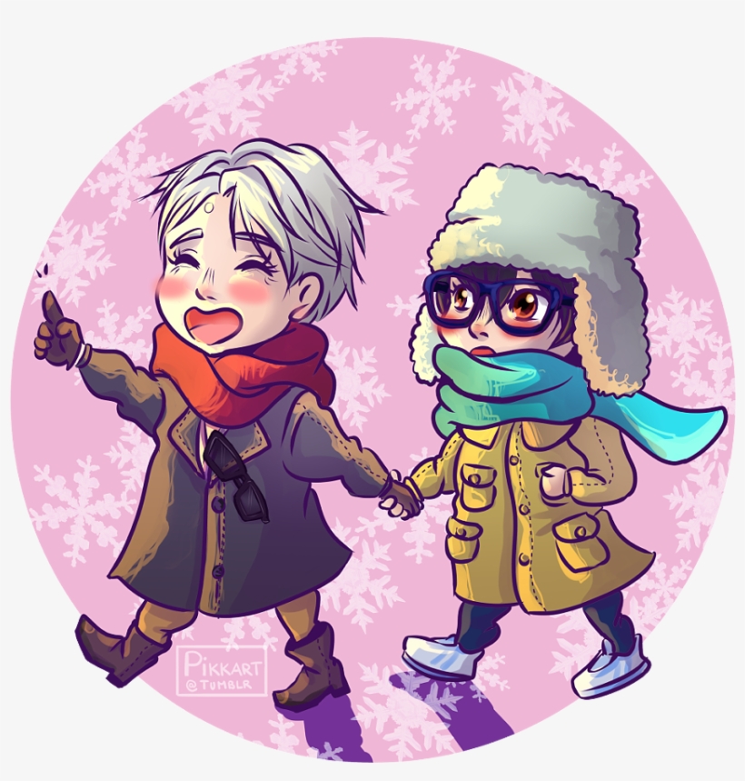 This Is The Cutest Yuri On Ice Viktor Nikiforov Yuuri - Cartoon, transparent png download