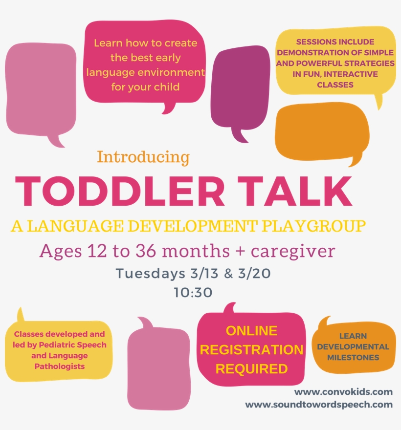 Toddler Talk Flyer - Poster, transparent png download